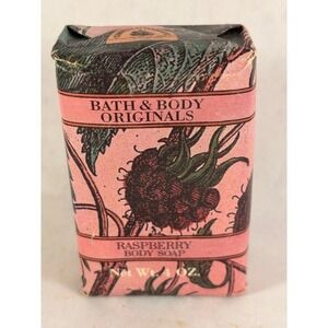 Vintage 1992 Bar Soap Bath and Body Originals Raspberry‎ New Old Stock